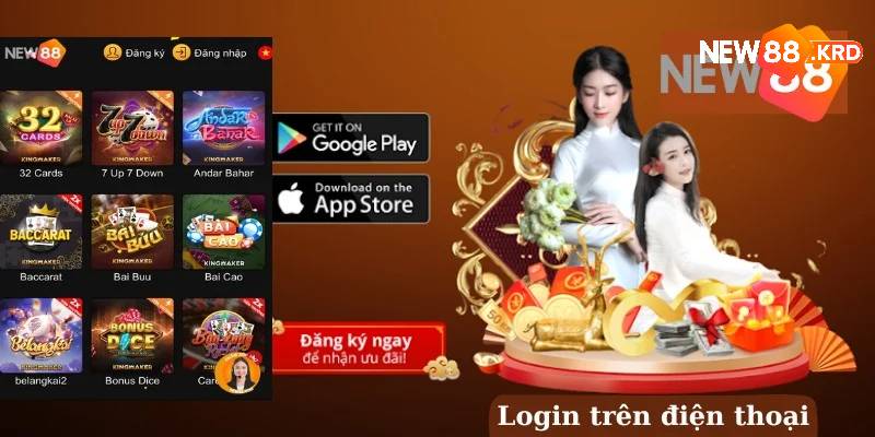 Người chơi tiến hành tải ứng dụng New88 về điện thoại