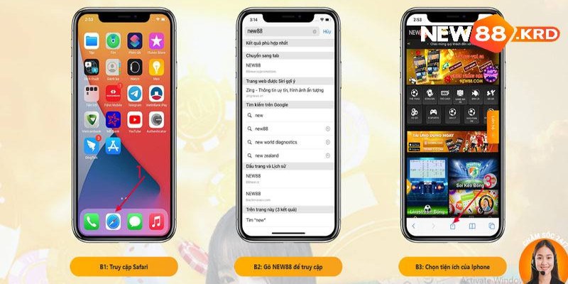 Quy trình tải ứng dụng New88 trên hệ điều hành iOS